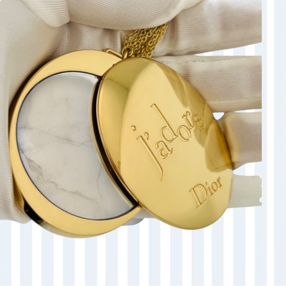 Dior J'adore Gold Compact Mirror Keychain